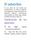 El adverbio