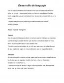 Desarrollo de lenguaje