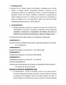 Plan de trabajo El Presupuesto