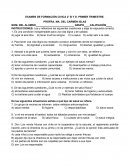 EXAMEN DE FORMACIÓN CIVICA 2° sin resp.