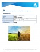 Características de los problemas ambientales globales