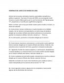 HOMENAJE DEL LUNES 23 DE MARZO DEL 2020