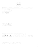 Matemáticas tarea (sin resolver)