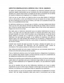 ASPECTOS GENERALES EN EL DERECHO CIVIL Y EN EL CANONICO