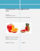 Alimentos transgenicos (AGM)