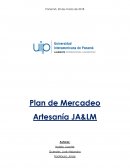 Plan de mercadeo Artesania JA&LM