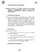 PROYECTO DE APRENDIZAJE: “CULTIVANDO VEGETALES EN HUERTO URBANO EN JARDINERAS DE TUBOS DE PLÁSTICO ,PARA PROMOVER EL EMPRENDIMIENTO, CUIDADO Y VALORACIÓN DEL MEDIO AMBIENTE”