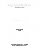 LA RELACIÓN DE LOS PROYECTOS DE INVERSIÓN CON LA PERFORMATIVIZACIÓN DESDE UNA PERSPERTIVA