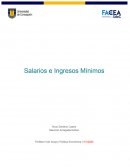 Salario e ingreso minimo