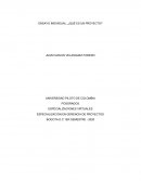 ENSAYO INDIVIDUAL. ¿QUÉ ES UN PROYECTO?