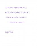 TRABAJO DE MATEMATICAS