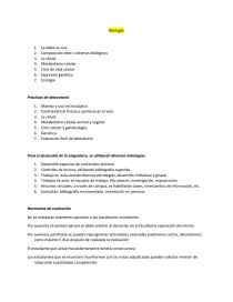 Biologia como asignatura. Página 1