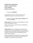 INTRODUCCIÓN A PROBABILIDADES