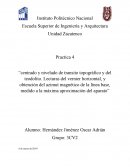 Practica 4 “centrado y nivelado de transito topográfico y del teodolito. Lecturas del vernier horizontal, y obtención del azimut magnético de la línea base, medido a la máxima aproximación del aparato”