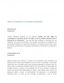 Evaluación y ámbitos de aplicación