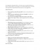 Preguntas en ingés , liderazgo