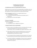 Consideraciones teóricas de la Competitividad empresarial