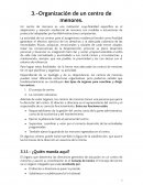 Organización de un centro de menores