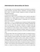 Administración democrática de Grecia