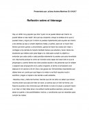 Reflexión sobre el liderazgo