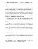 LA CRISIS DEL IMPERIO ROMANO Y LA INSTAURACIÓN DE UN NUEVO ORDEN