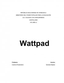 Waatpad. Página 1
