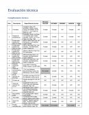 Evaluacion tecnica de proyectos