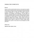 HEGEMONIA, PODER Y REGIMEN POLITICO