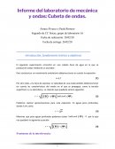 Informe del laboratorio de mecánica y ondas: Cubeta de ondas