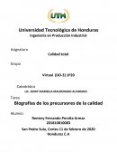 Biografías de los precursores de la calidad