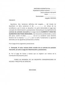 DEMANDA CONTRATO COMISION. Página 1
