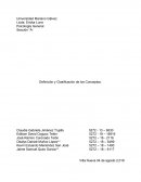 Definición y Clasificación de los Conceptos