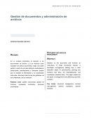 Gestión de documentos y administración de archivos