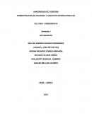 Administracion en finanzas y negocios internacionales cultura y demografia