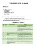 TEMA DE ESTUDIO: EL ÁBACO