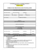 FORMATO DE PROTOCOLO DE INVESTIGACIÓN