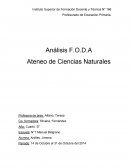 Análisis F.O.D.A Ateneo de Ciencias Naturales
