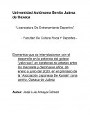 Facultad De Cultura Fisca Y Deportes. Elementos relacionados con el golpeo