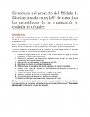 Estructura del proyecto del Módulo 4. Diseña e instala redes LAN de acuerdo a las necesidades de la organización y estándares oficiales