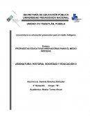 PROPUESTAS EDUCATIVAS INNOVADORAS PARA EL MEDIO INDÍGENA