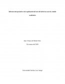 Informe interpretativo de la aplicación del test del árbol un caso de estudio académico