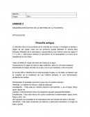 Unidad 2 ESQUEMA EXPLICATIVO DE LA HISTORIA DE LA FILOSOFIA