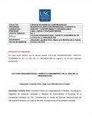 CULTURA ORGANIZACIONAL: ASPECTO FUNDAMENTAL EN LA VIDA DE LA ORGANIZACIÓN