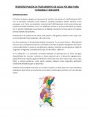 REDISEÑO PLANTA DE TRATAMIENTO DE AGUA POTABLE PARA CATARAMA Y RICAURTE