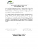 Acta de la primera reunion de direccion provincial