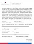 PRESENTACION ACTA TESTIGO N° 1