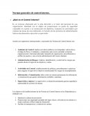 NORMAS DE CONTROL INTERNO
