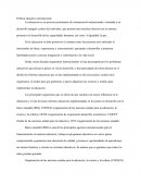 Politica educativa internacional