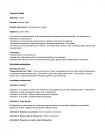 Nombre del proyecto: “¡Dinosaurios en la sala!” - Trabajos - Cecibelen11 Nombre del proyecto: “¡Dinosaurios en la sala!” - Trabajos - Cecibelen11
