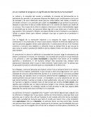 ¿Es en realidad el progreso un significado de libertad de la humanidad?
